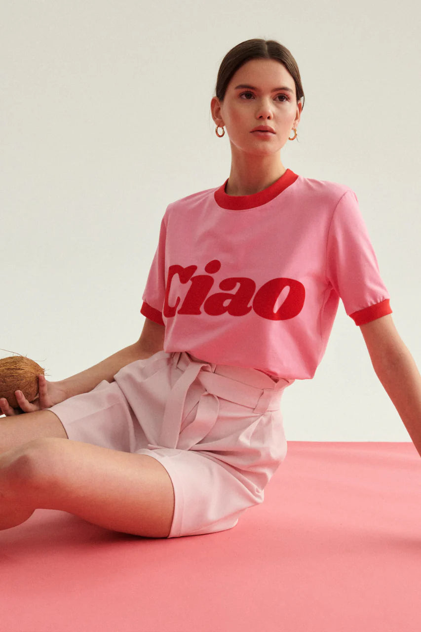 Ciao Sunday Pink T shirt