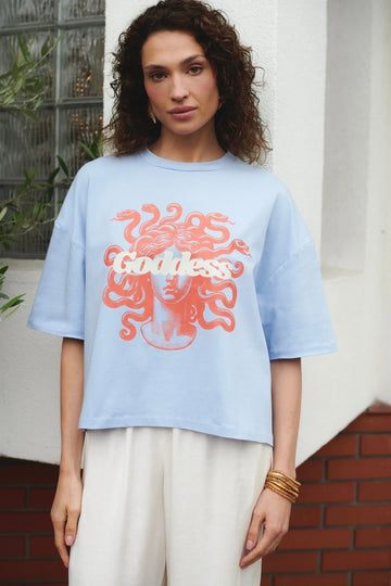 T-shirt Goddess Baby Blue