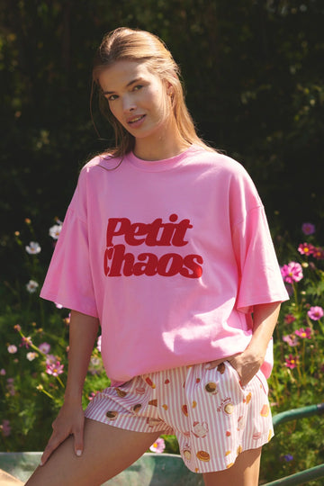 T-shirt Petite Chaos Różowy