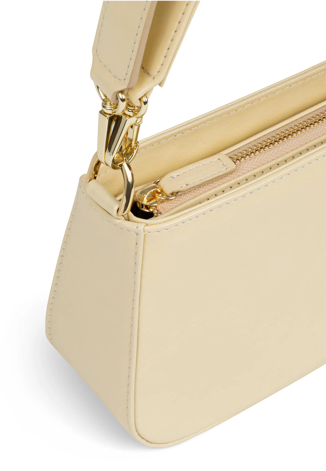 Torebka damska żółta z błyszczącej skóry Bellona Butter Glossy - The Mar
