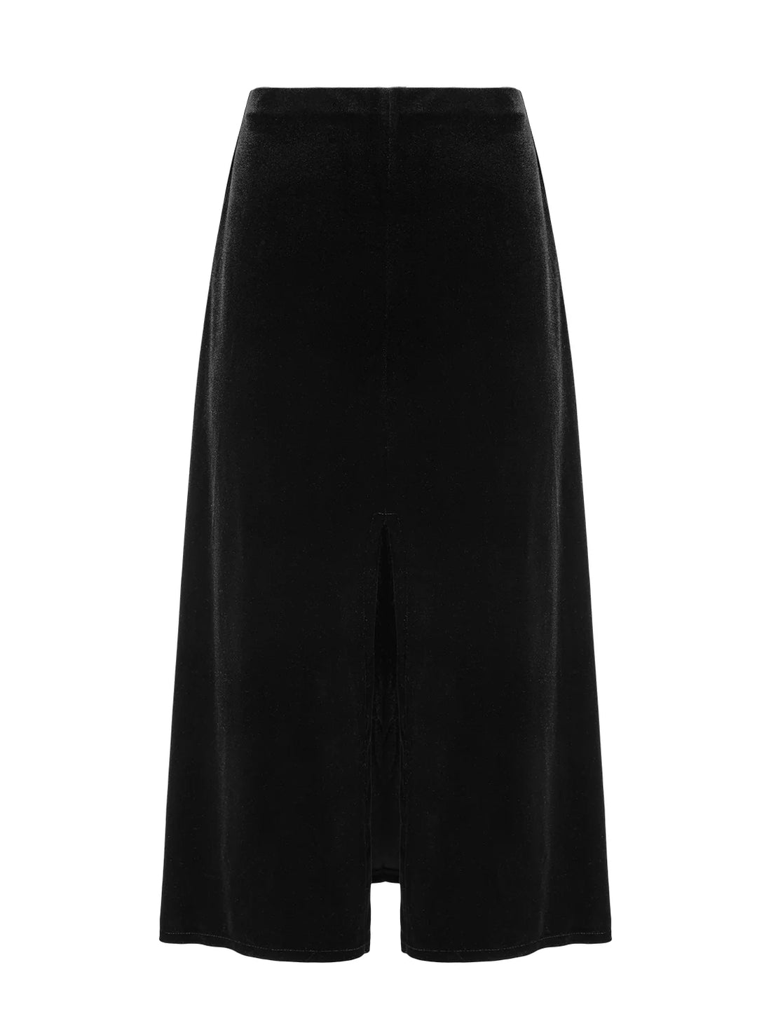 Spódnica damska czarna welurowa Natural Healing - Undress Code