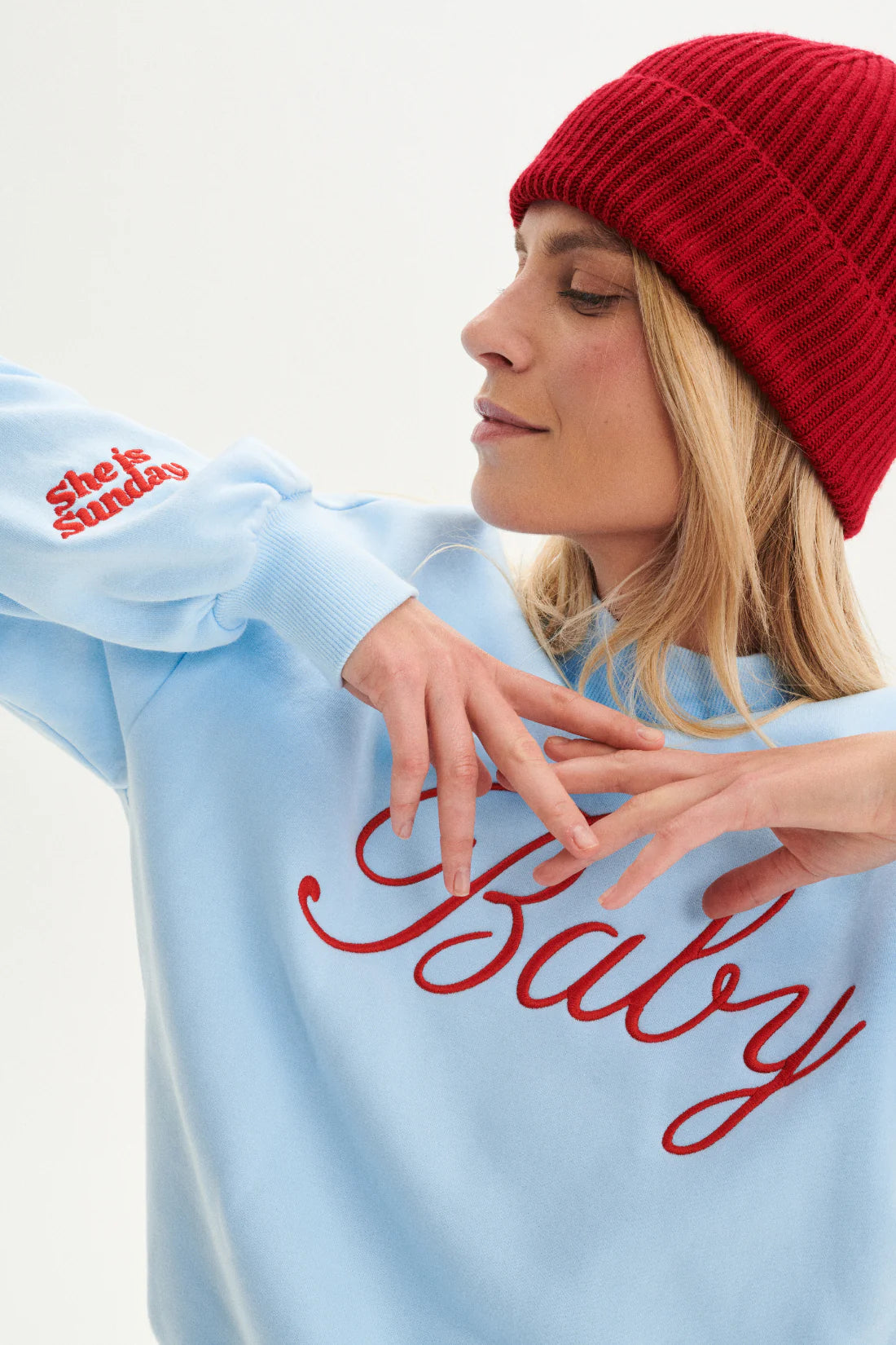 Bluza Santa Baby Błękitna