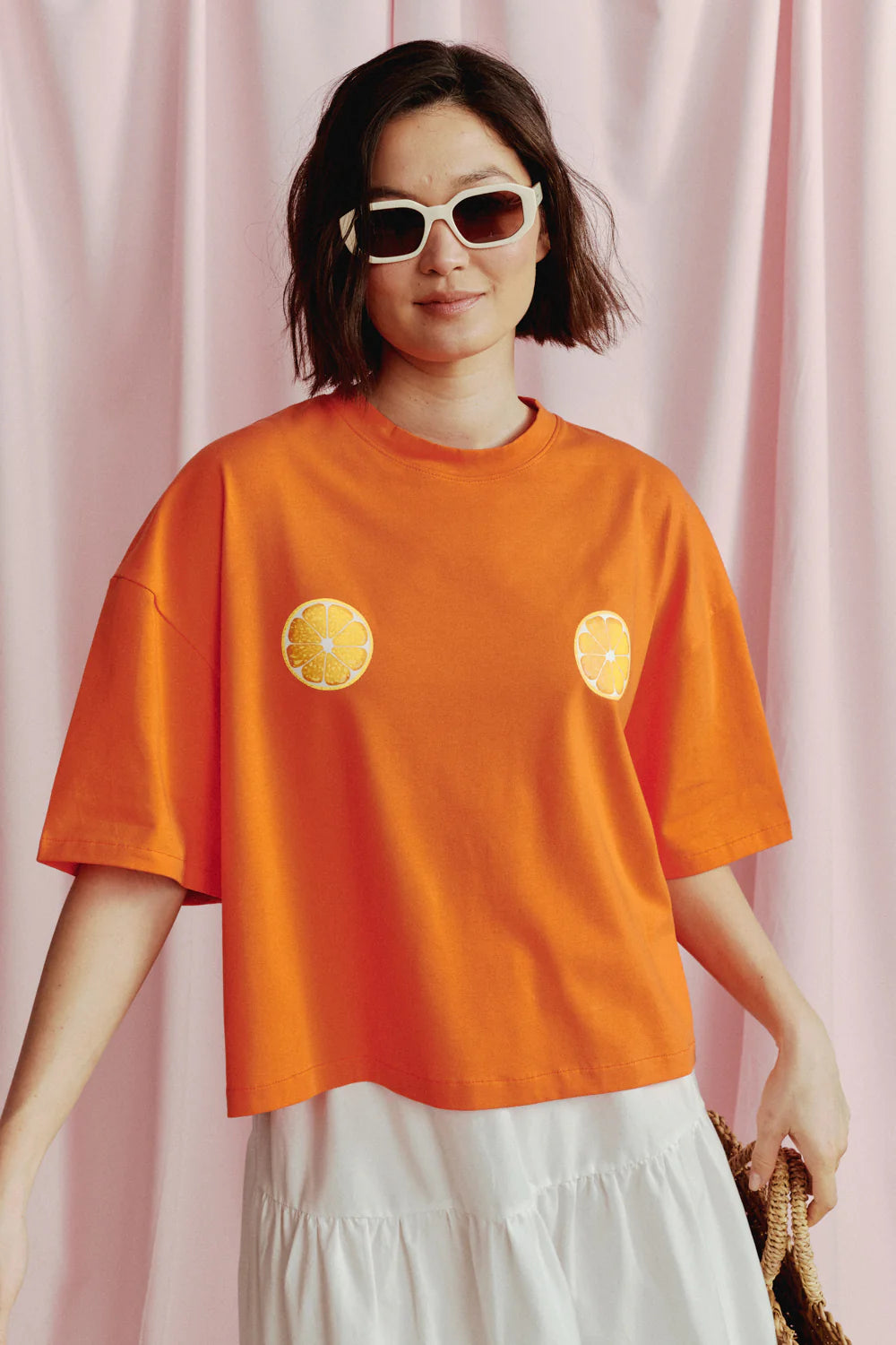 T-shirt Clementine Pomarańczowy