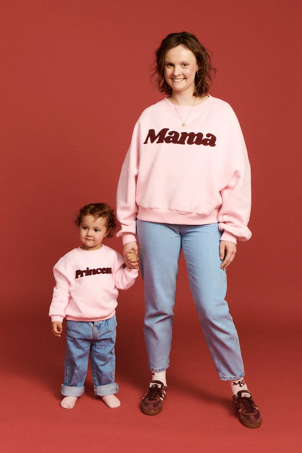 Bluza dziecięca różowa z bordowym napisem "Princess" - She Is Sunday
