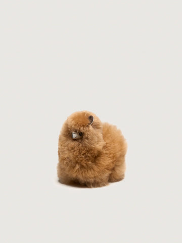 Przytulanka z Naturalnej Alpaki Brown 18cm