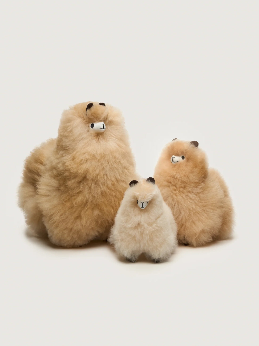 Przytulanka z Naturalnej Alpaki Blonde 18cm