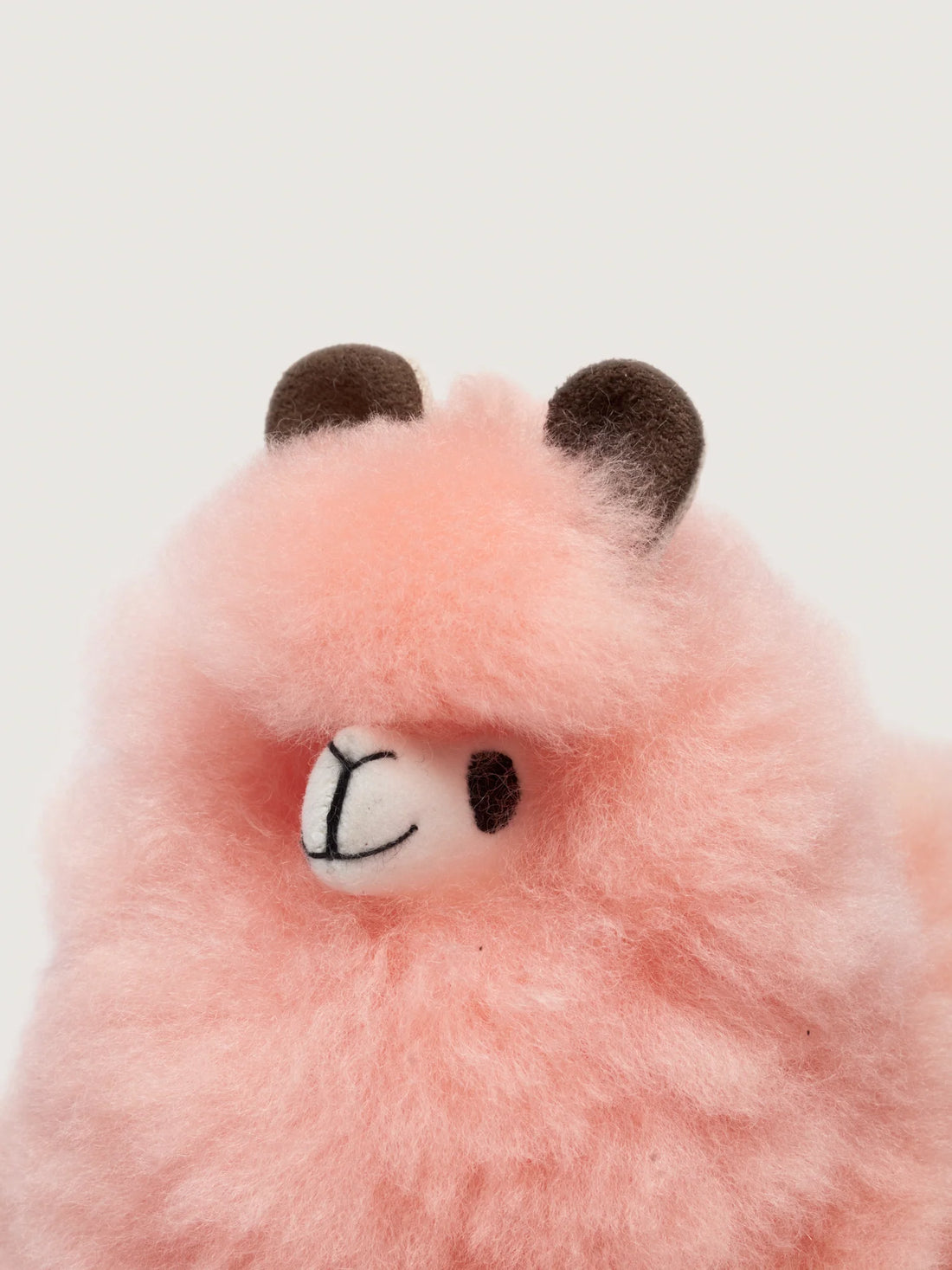 Przytulanka z Naturalnej Alpaki Peach 18cm