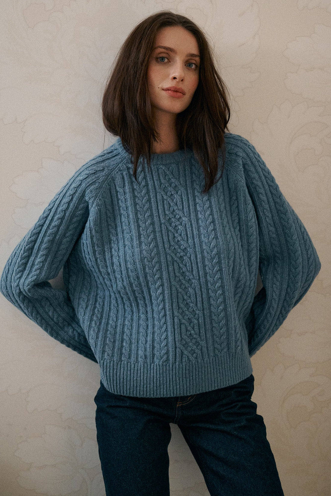 Sweter z wełny / 16 / 19 / storm blue