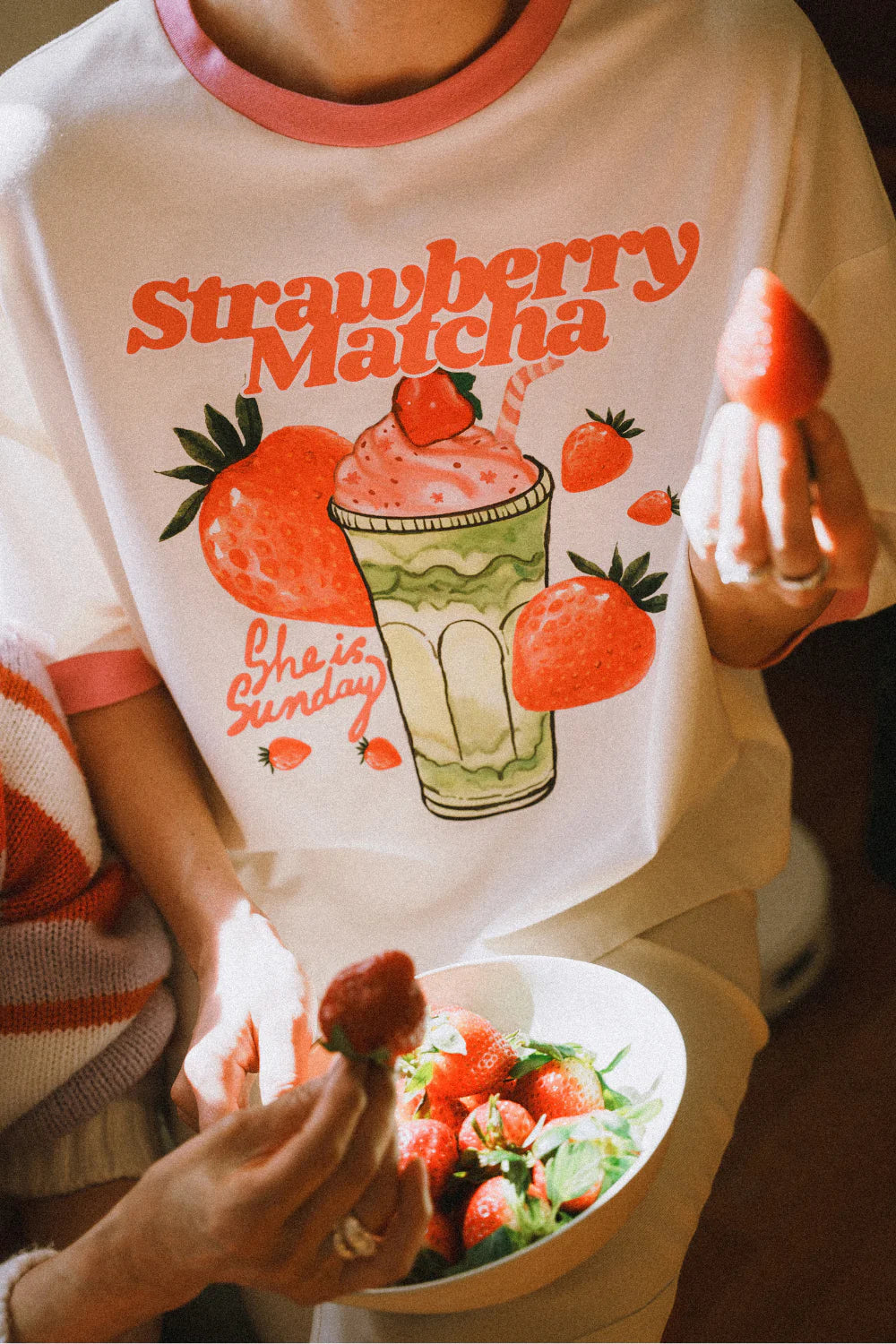 T-shirt Strawberry Matcha Boxy