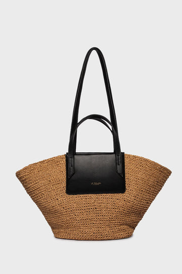 Torebka damska pleciony kosz Raffia Bag Natural - Le Pollen