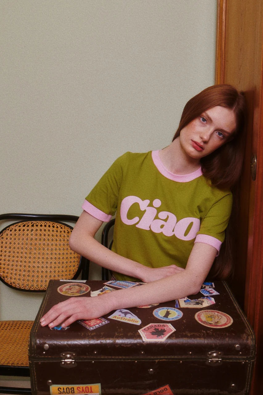 T-shirt Ciao Olive