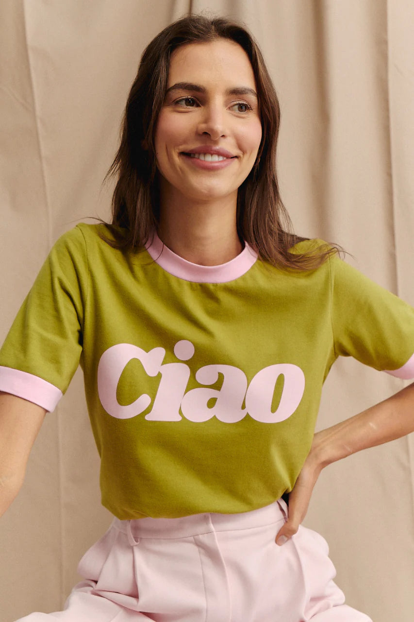 T-shirt Ciao Olive