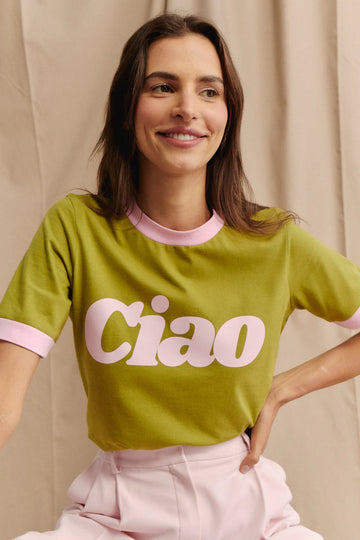 T-shirt Ciao Olive