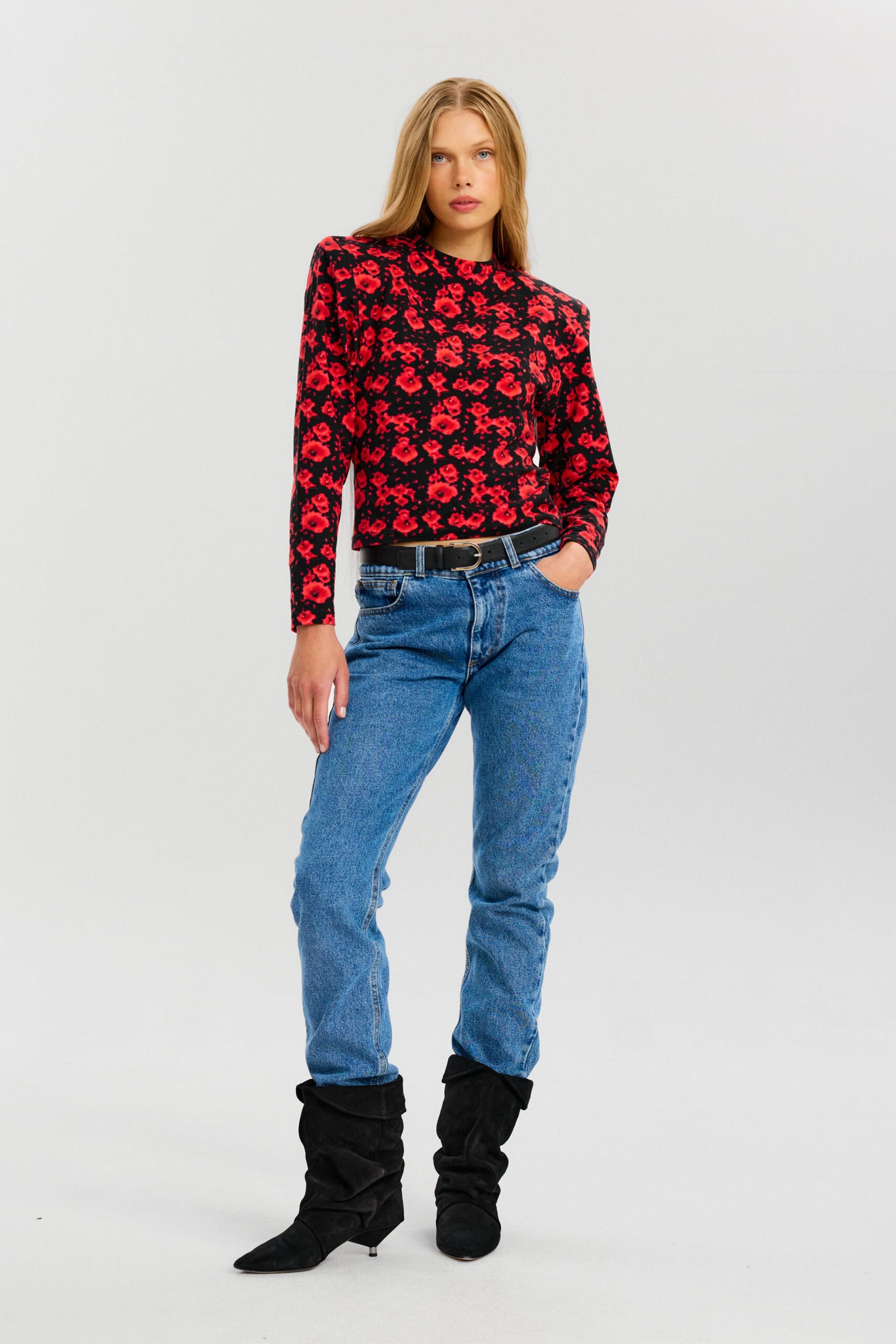 Top Alice in red poppies