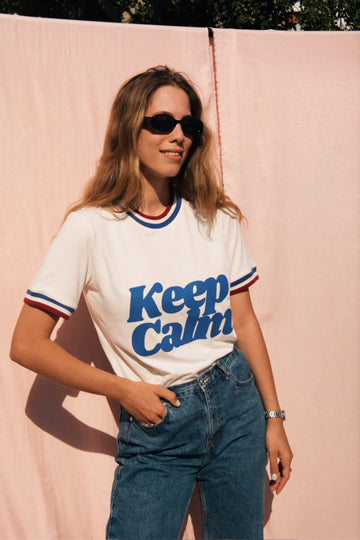 T-shirt Keep Calm Cream