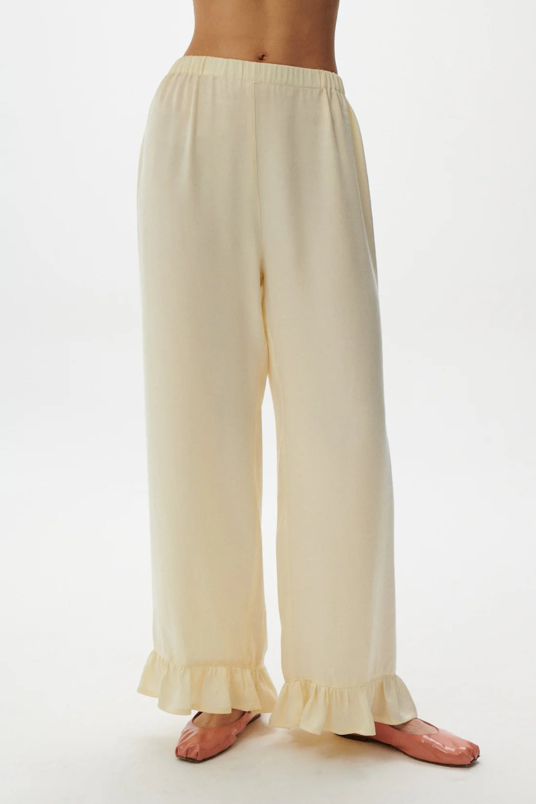 Spodnie Estelle Masełkowe