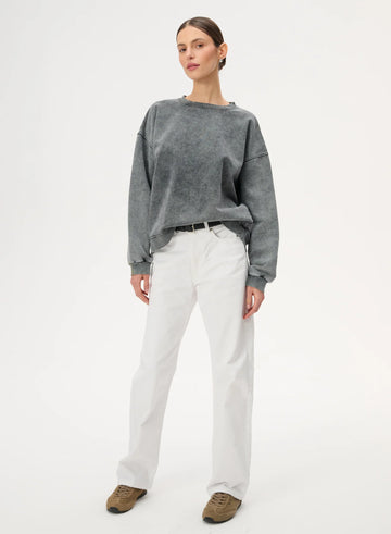 Bluza Lebrand grafitowa z nadrukiem bandany - Ben
