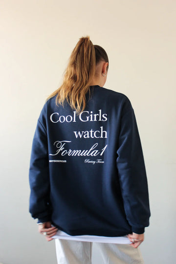Bluza Formula 1 Navy – bawełniana granatowa bluza unisex - WHYSOSERIOUS