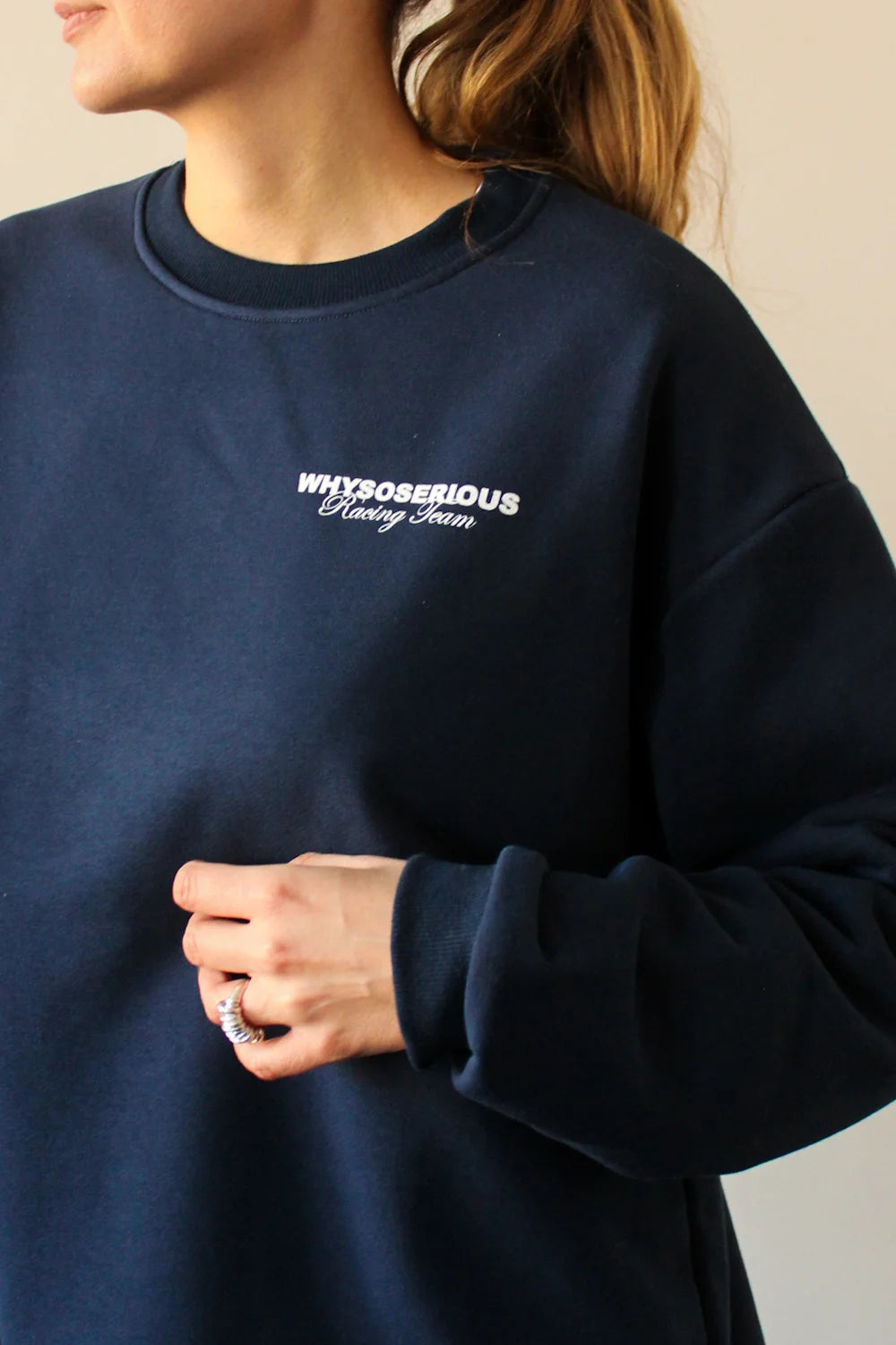 Bluza Formula 1 Navy – bawełniana granatowa bluza unisex - WHYSOSERIOUS