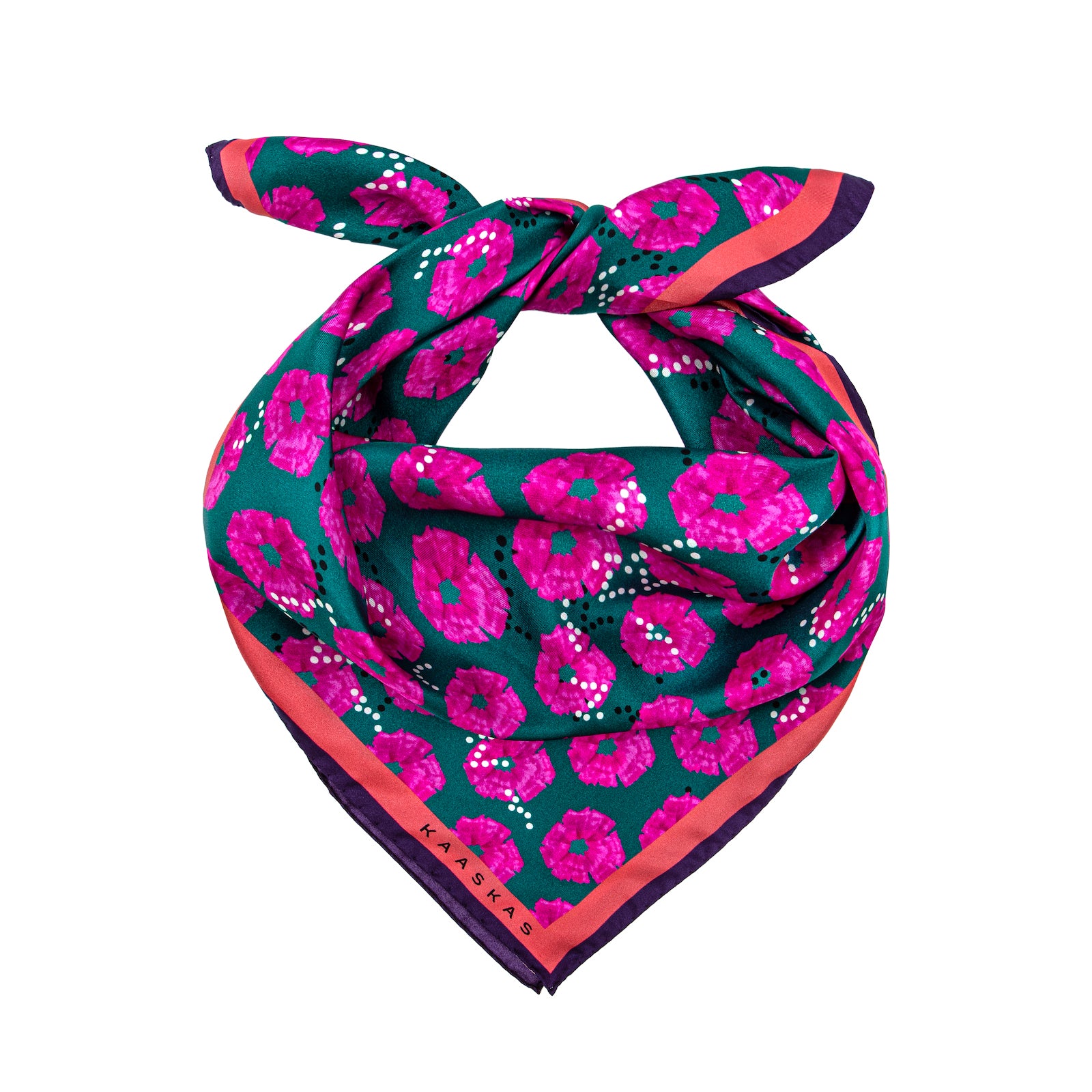 Apaszka jedwabna Hot Pink