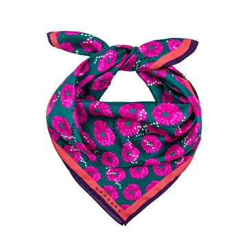 Apaszka jedwabna Hot Pink