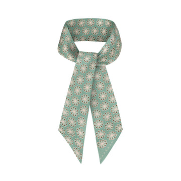 Krawacik jedwabny zielony Kaaskas - Sage Green