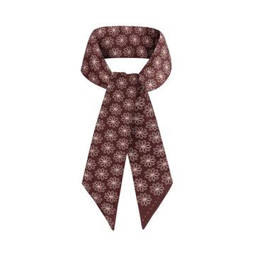 Krawacik jedwabny brązowy Kaaskas - Chestnut Brown