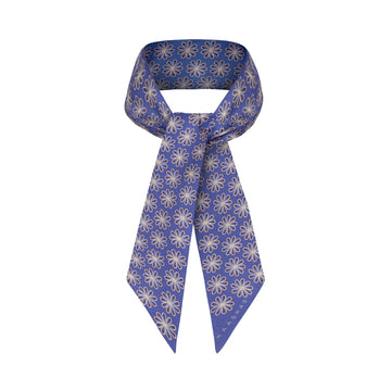 Krawacik jedwabny niebieski Kaaskas - Peri Blue