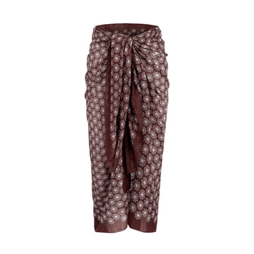 Chusta Pareo brązowe Kaaskas - Chestnut Brown
