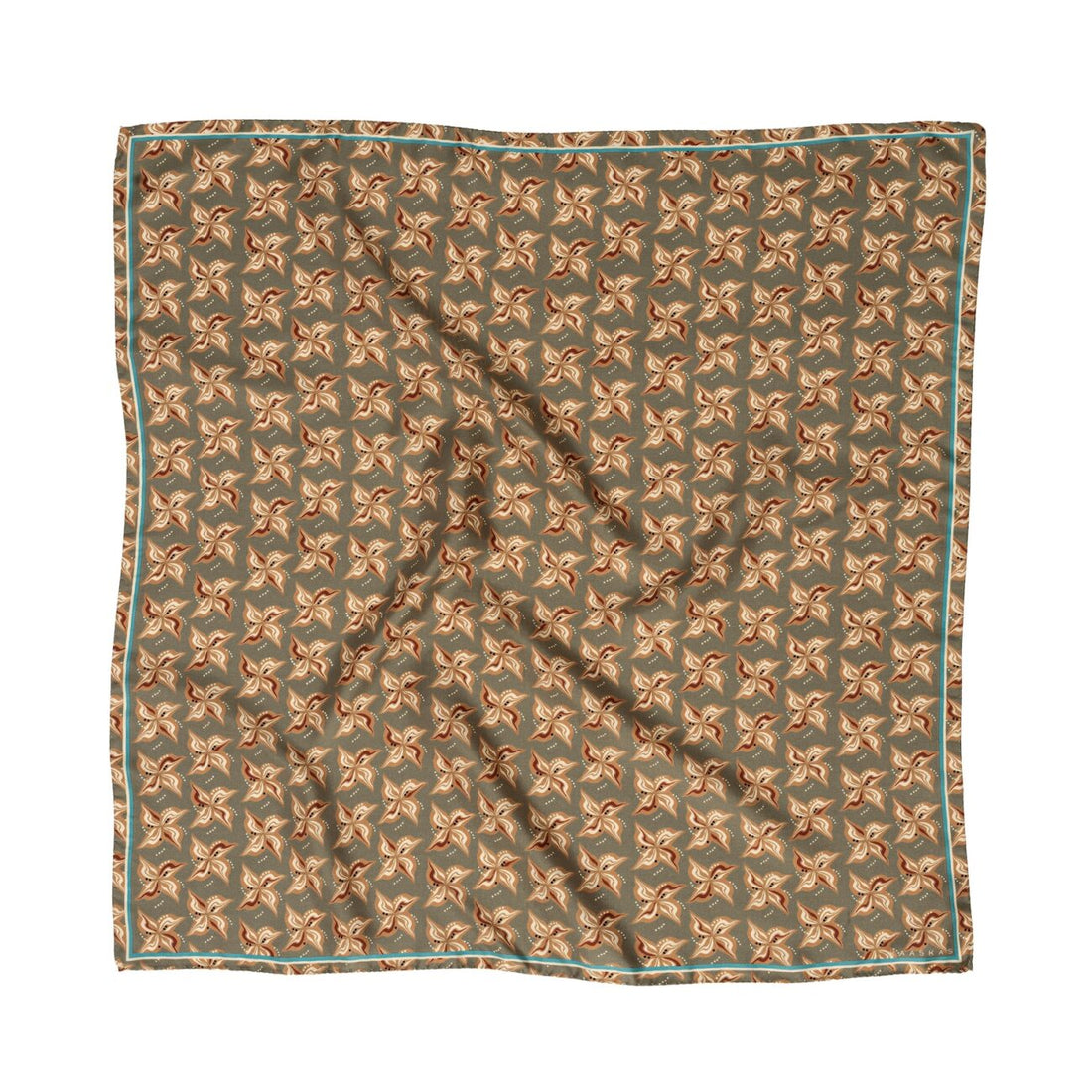 Apaszka jedwabna Mossy Green