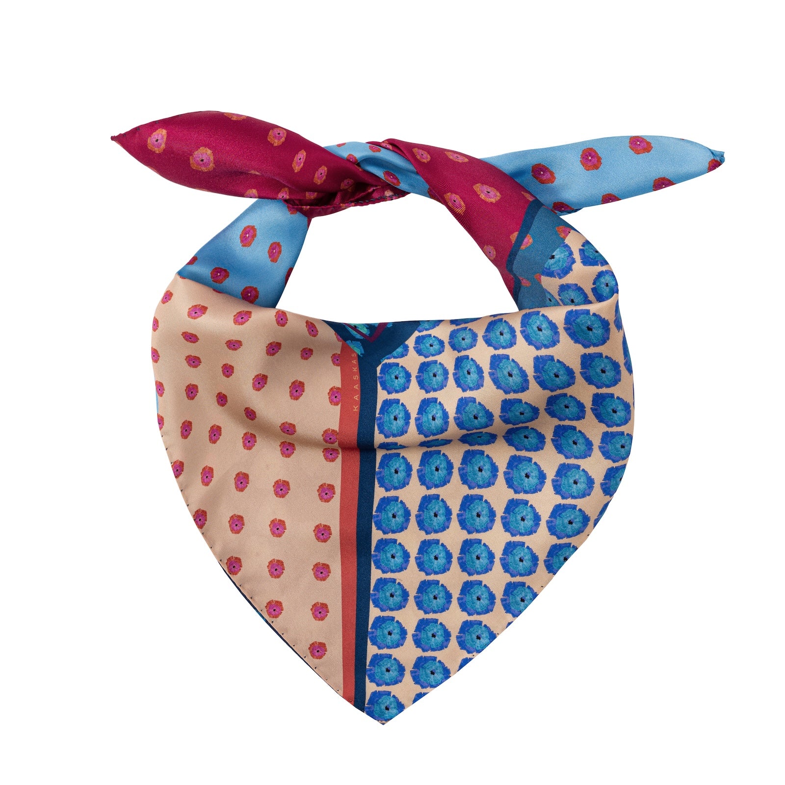 Apaszka jedwabna Garnet Red