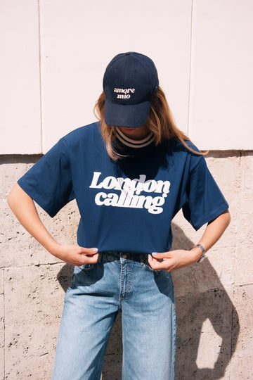 T-shirt London Navy Oversize