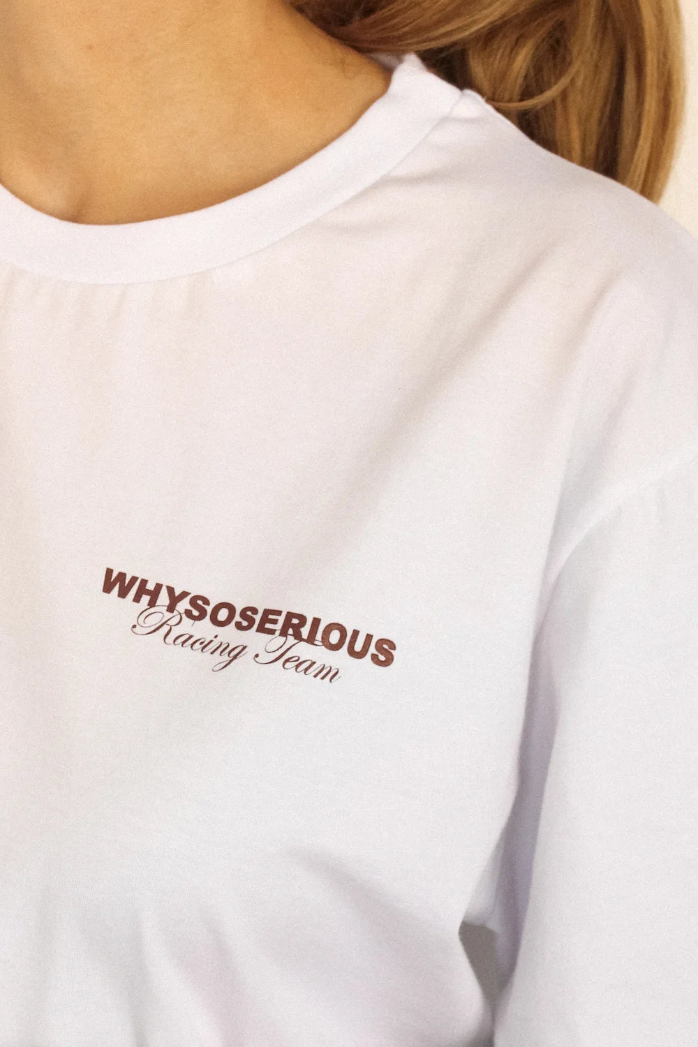 T-shirt unisex biały oversize z nadrukiem Formula 1 - WHYSOSERIOUS