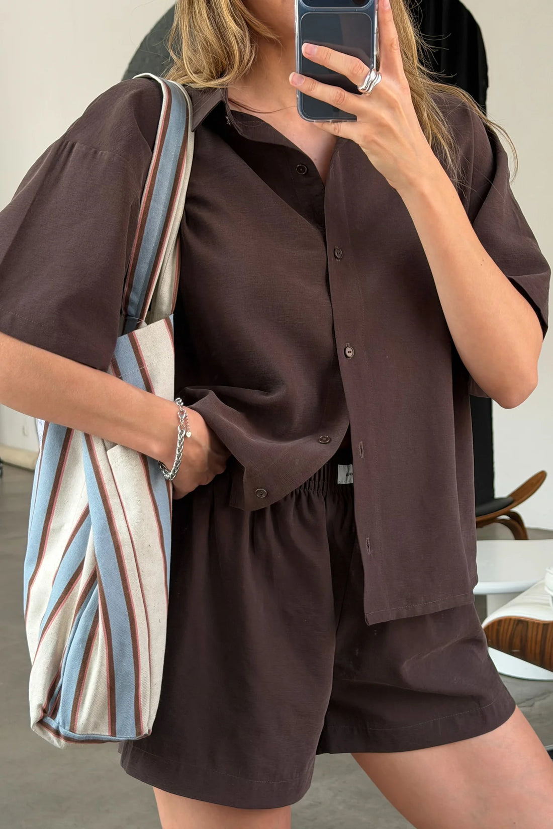 Torba Summer Stripes Texas – bawełniana torba na ramię w paski - WHYSOSERIOUS