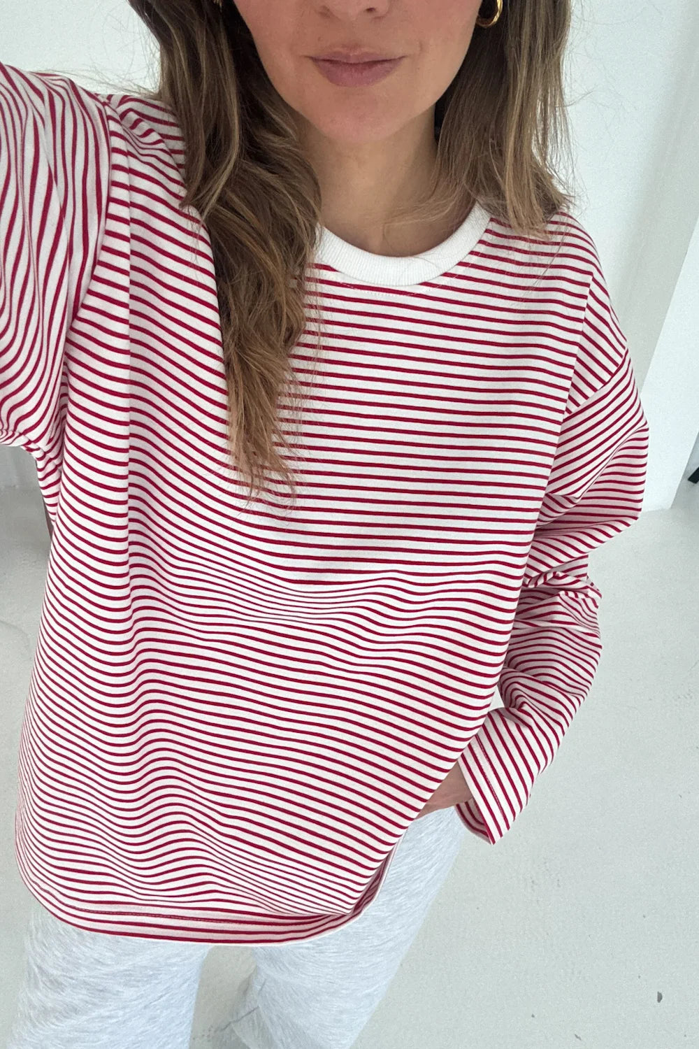Longsleeve Stripes Red – bawełniany longsleeve w czerwone paski - WHYSOSERIOUS