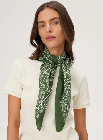 Apaszka damska Lebrand zielona - bandana
