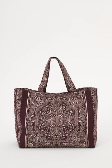 Torba Shopper Capri Burgundowy