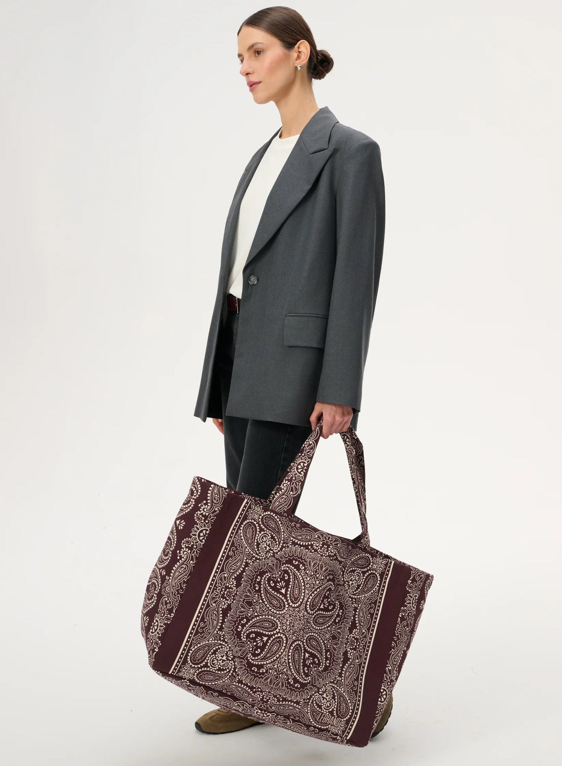 Torba Shopper Capri Burgundowy