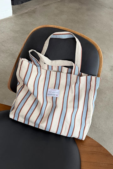 Torba Summer Stripes Texas – bawełniana torba na ramię w paski - WHYSOSERIOUS