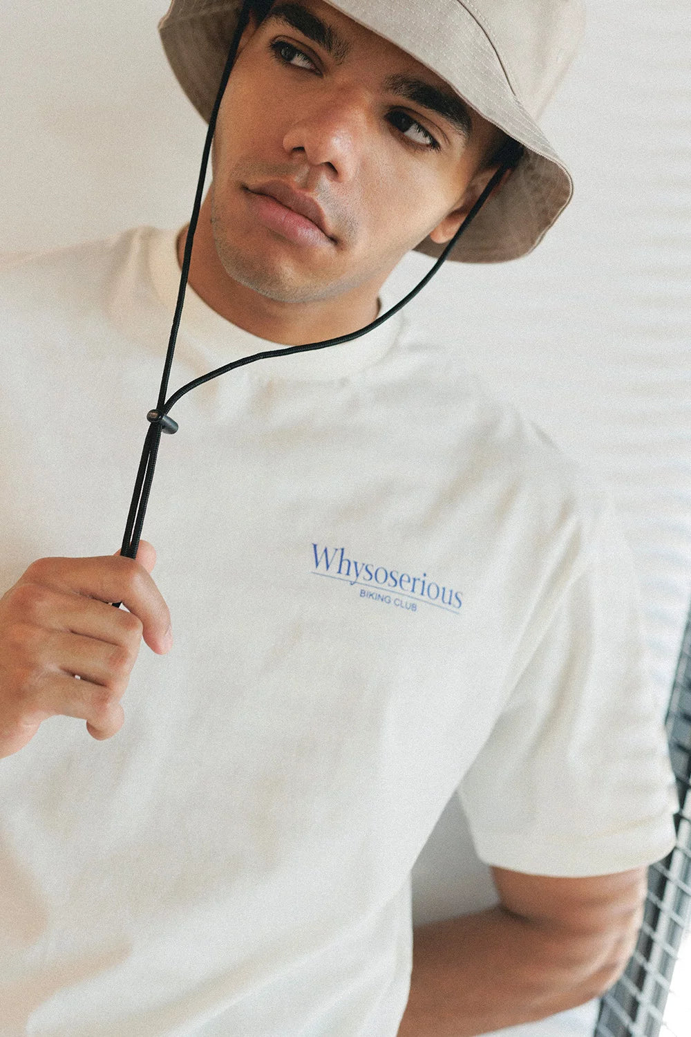 T-shirt Oversize Biking All Night White – bawełniany T-shirt unisex - WHYSOSERIOUS