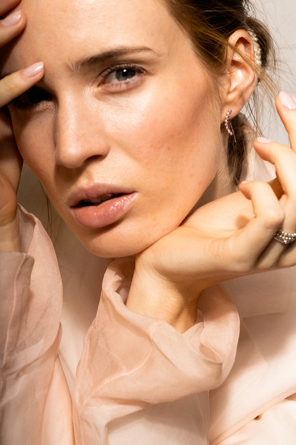 Kolczyki Lumi Gold z żółtym szafirem