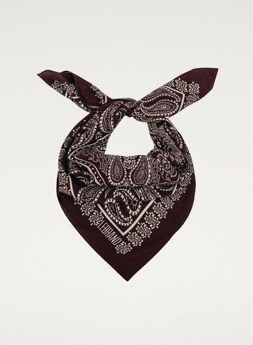 Apaszka damska Lebrand burgundowa - bandana