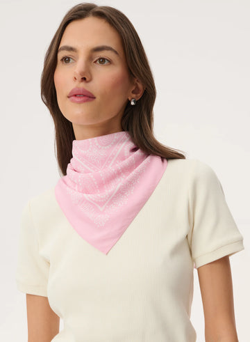 Apaszka damska Lebrand różowa - bandana