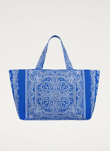 Torba oversize shopper chabrowa Lebrand - Capri