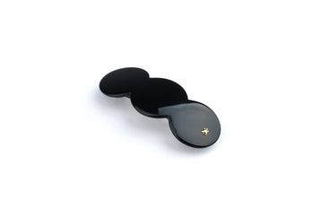 Spinka do włosów czarna Triplet Barrette Black - Turtle Story