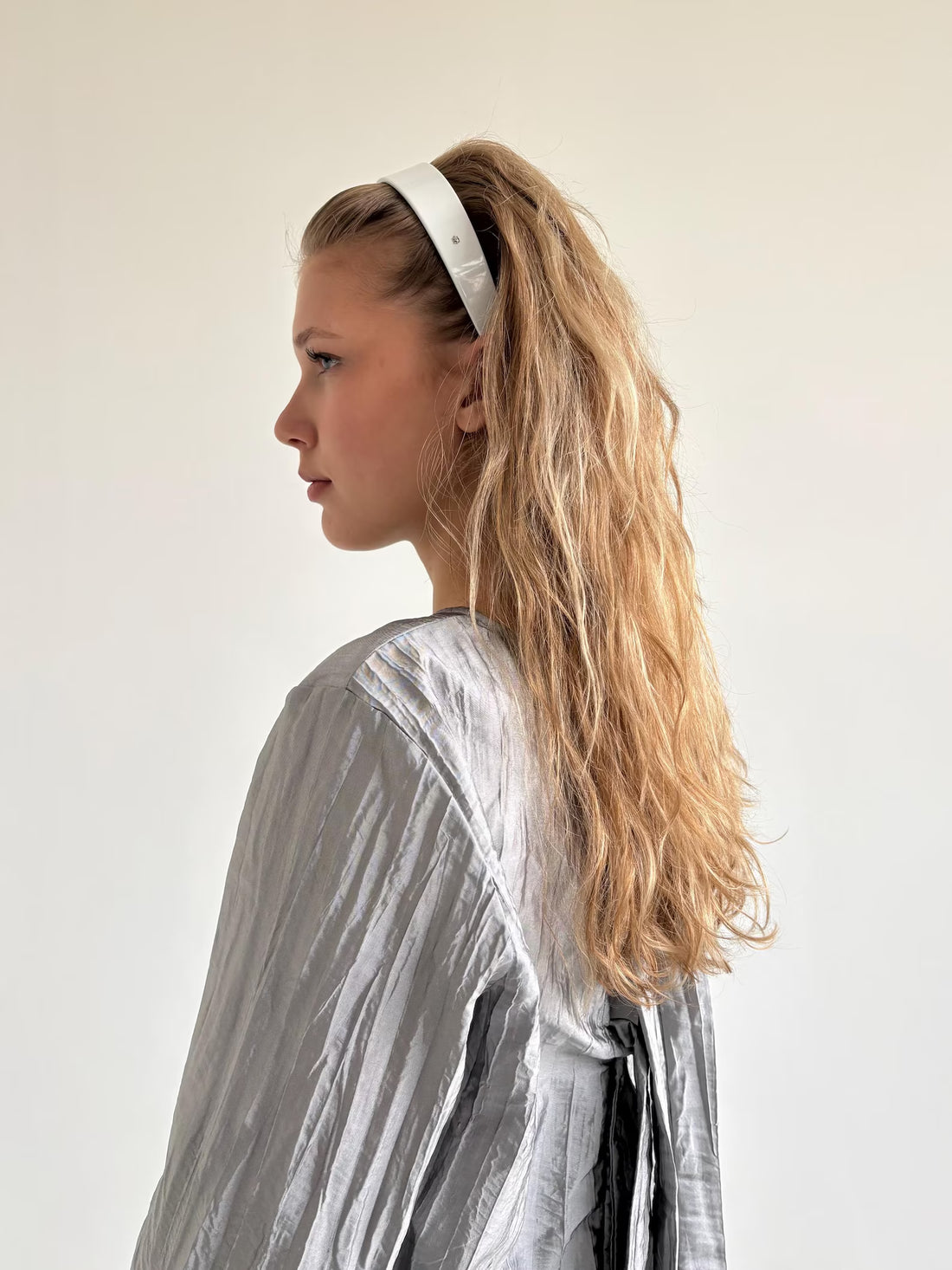 Opaska do włosów biała Josephine Headband Off-White - Turtle Story