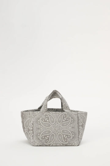 Torba mini shopper szara w print bandany Lebrand - Mia