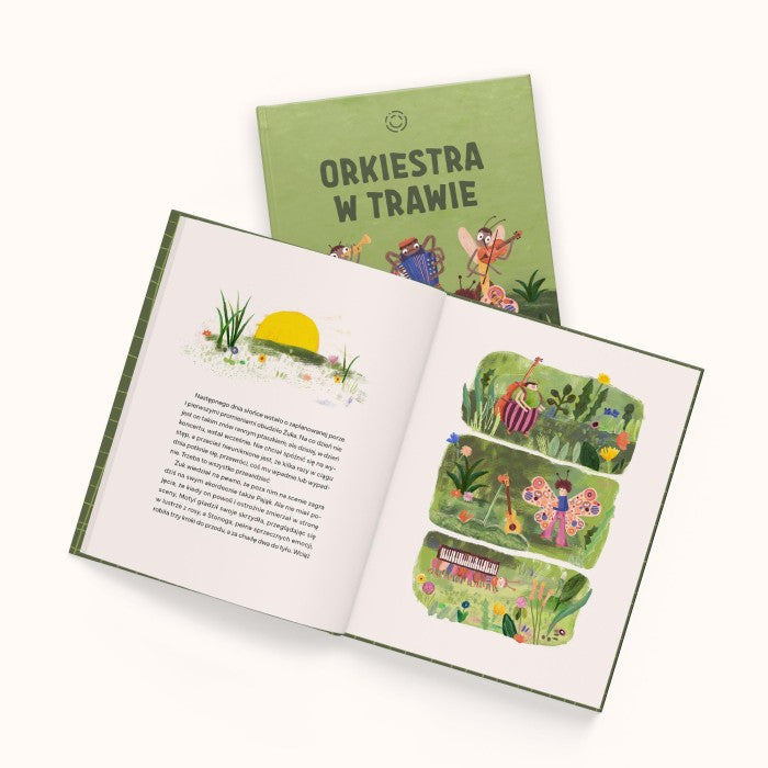 Książeczka edukacyjna dla dzieci Pomelody - Orkiestra w trawie