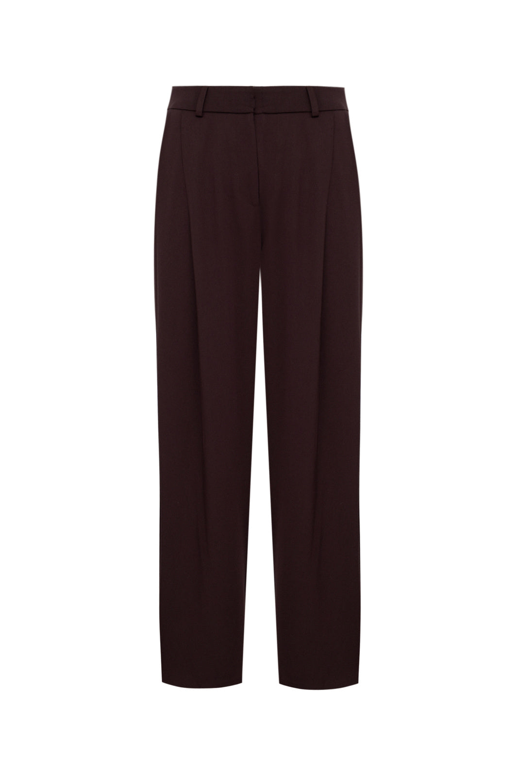 Spodnie damskie brązowe satynowe Romy Trousers - Le Prive
