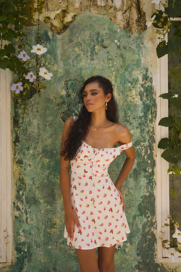 Sukienka LILY FLEUR BLANC